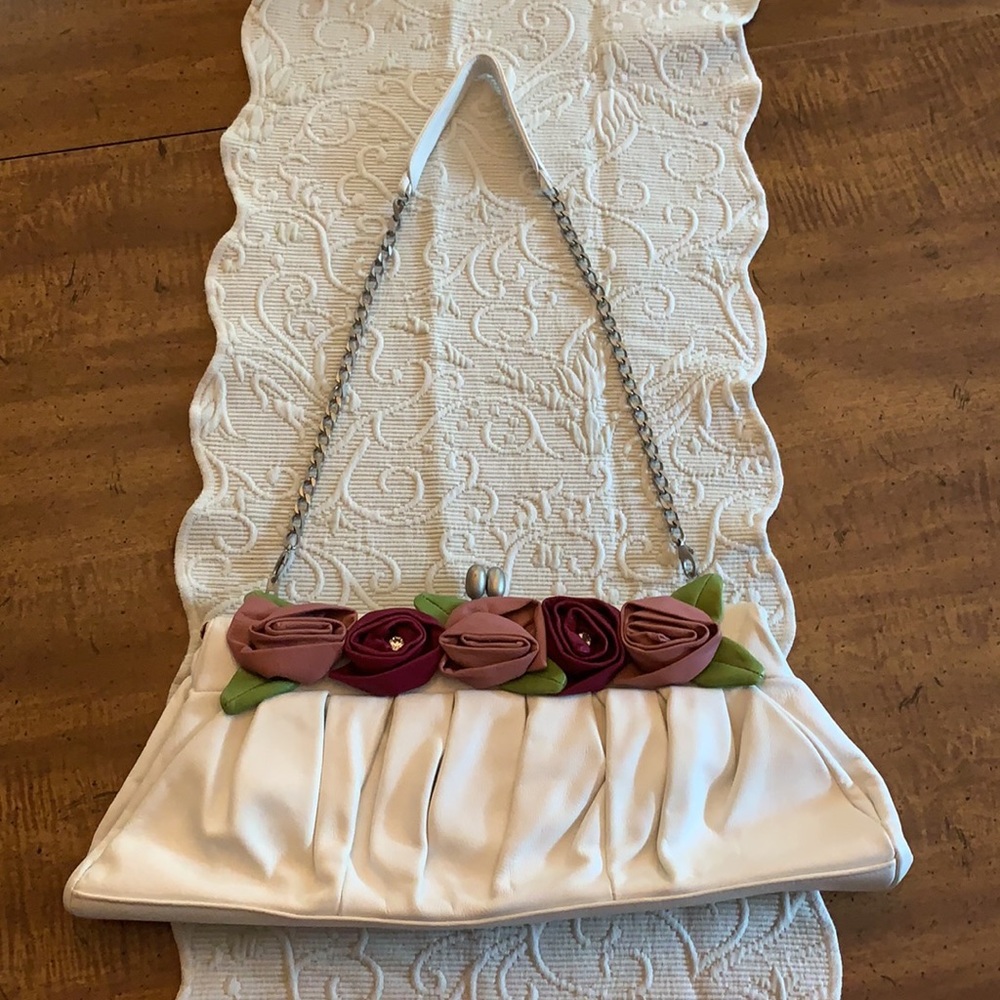 Renato Angi Floral Purse Clutch